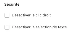 Clic droit + Selection